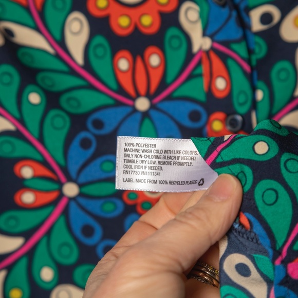 Merona Floral Blouse Sz Small - Picture 4 of 4